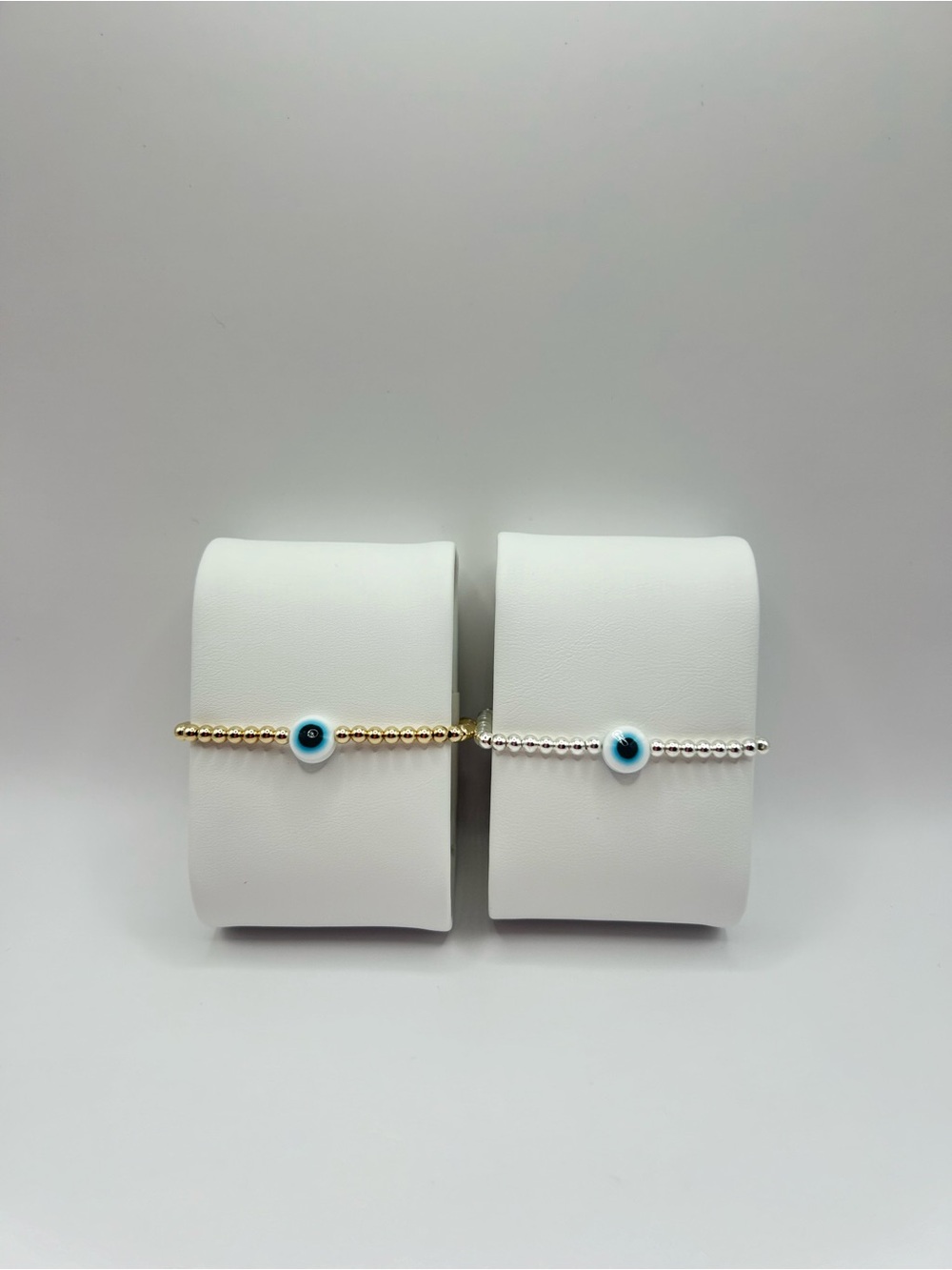 Evil Eye Beaded Bracelet - Sterling Silver
